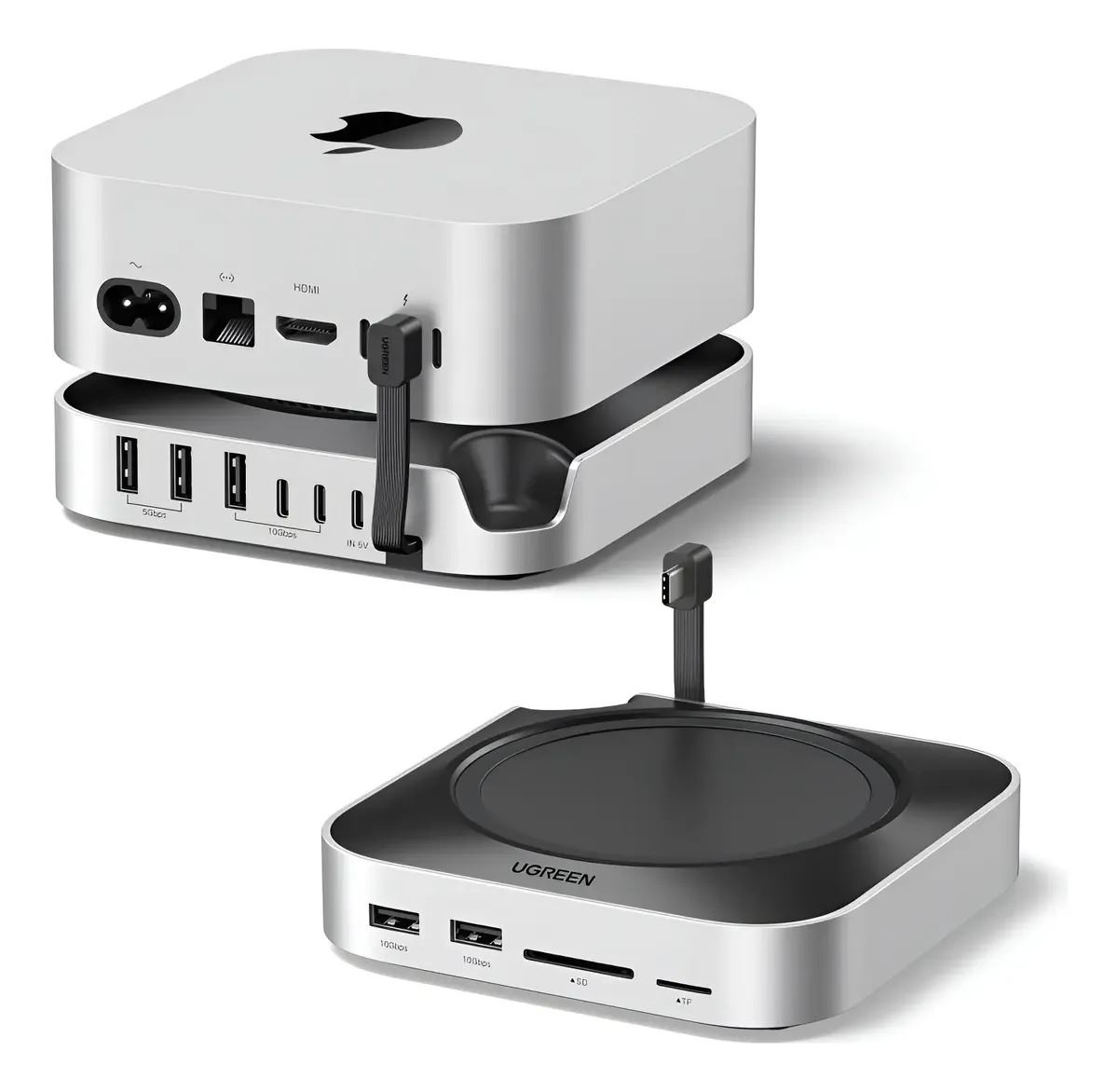 Docking Ugreen Mac mini M4 USB-C 11 en 1 SSD NVMe 10Gbps CM841 - 65487